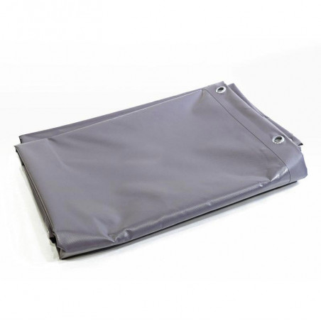 Bâche De Protection Lourde 8x12 M - Gris - 260 G/m² Avec œillets