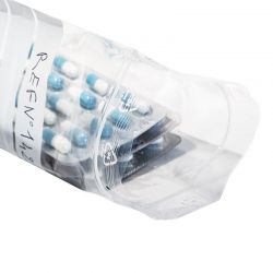 Sachet médical Zip à bandes blanches 120x180 mm (x1000 pcs) - Transparent - Résistant