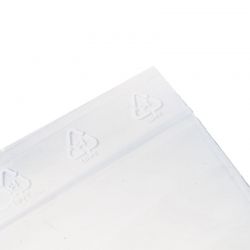 Sachets zip transparents à bandes blanches 4x6 cm - 4mepro