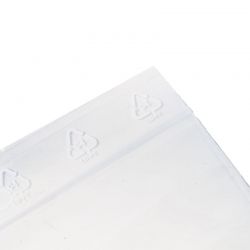 Sachet de présentation Zip à bandes blanches 40x60 mm (x1000 pcs) - Transparent - Résistant