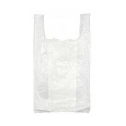 Sac alimentaire à Bretelles 260x450 mm (x1000 pcs) - Opaque - Blanc - Très Résistant