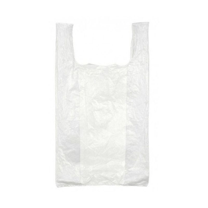 Sac alimentaire à Bretelles 260x450 mm (x1000 pcs) - Opaque - Blanc - Très  Résistant