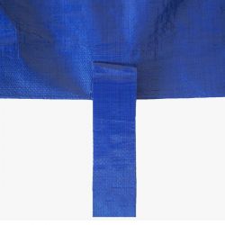 Bâche Piscine 6x10 m - Filet d'écoulement - Bleue - Résistante - Anti-UV - Œillets